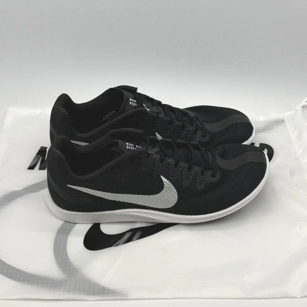 Nike Zoom Rival Track & Field Distance Black White Spikes DC8725-001 Men's Sz 10